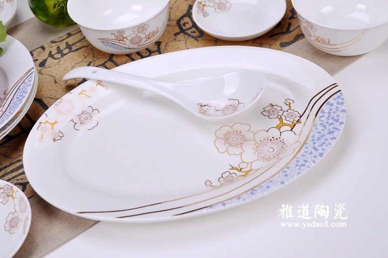 金梅高级陶瓷餐具-大勺