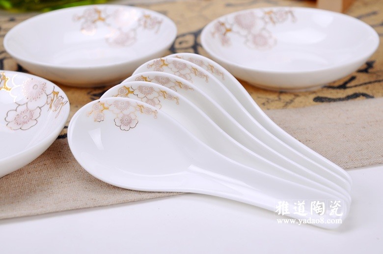 金梅高级陶瓷餐具-勺子