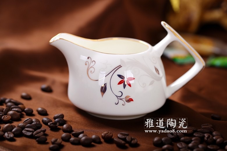 景德镇瓷器15头欧式咖啡具紫藤