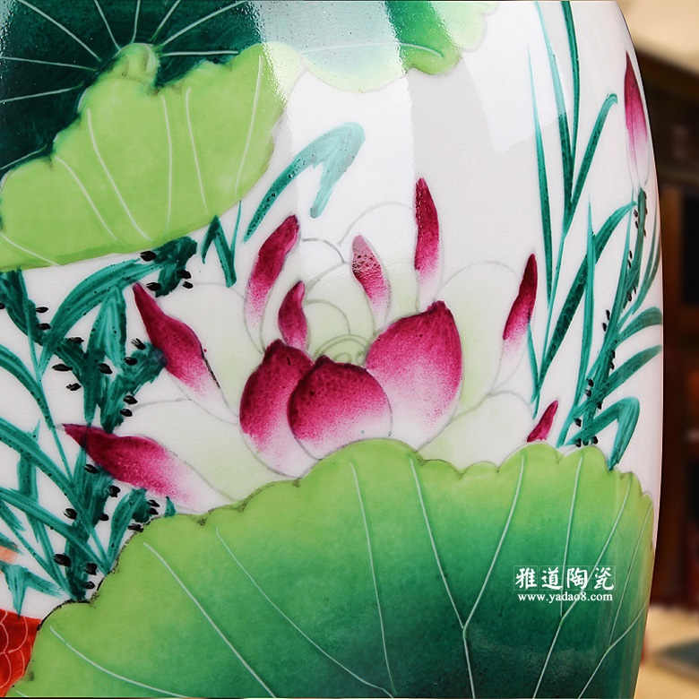 景德镇胡慧中手绘高档陶瓷花瓶