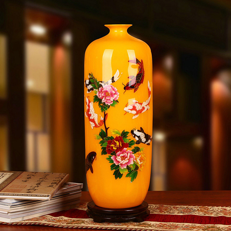 景德镇金丝麦秆花瓶
