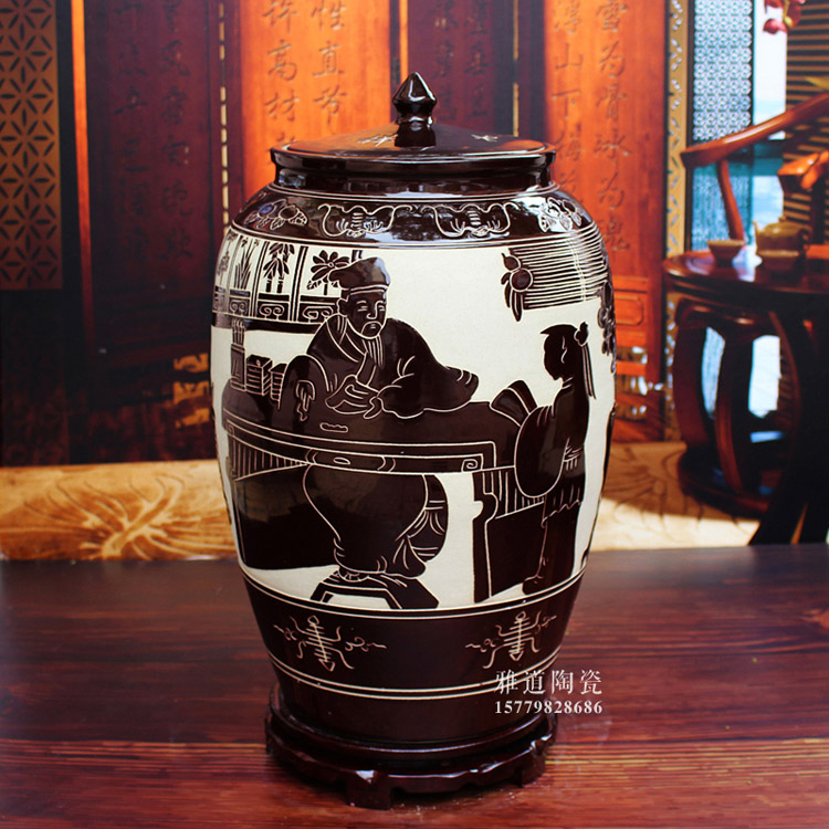 景德镇陶瓷米缸米桶-主图