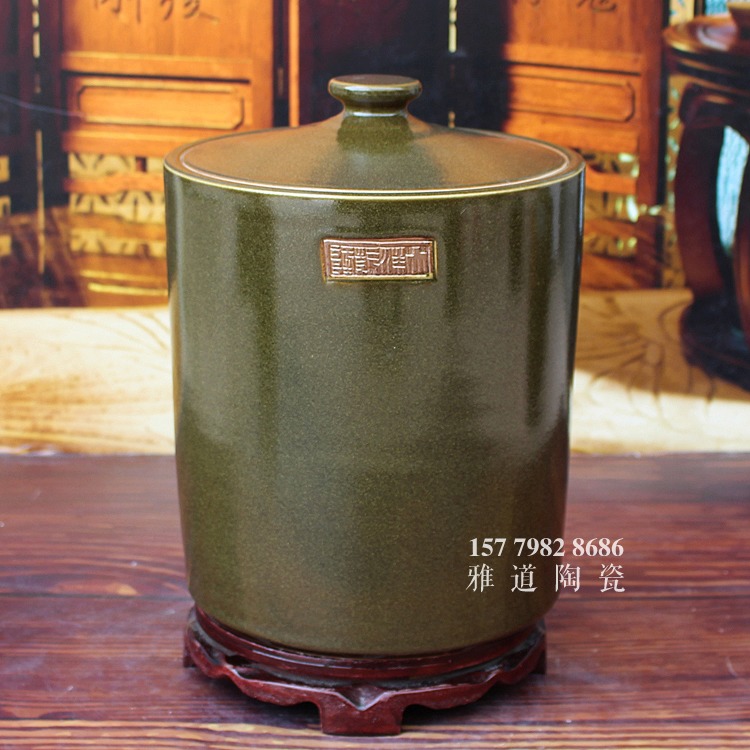 景德镇陶瓷米桶茶叶末储物罐水缸油缸