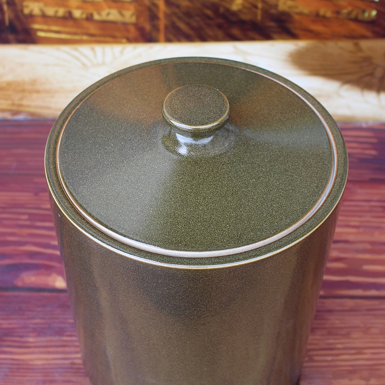景德镇陶瓷米桶茶叶末储物罐水缸油缸-盖子
