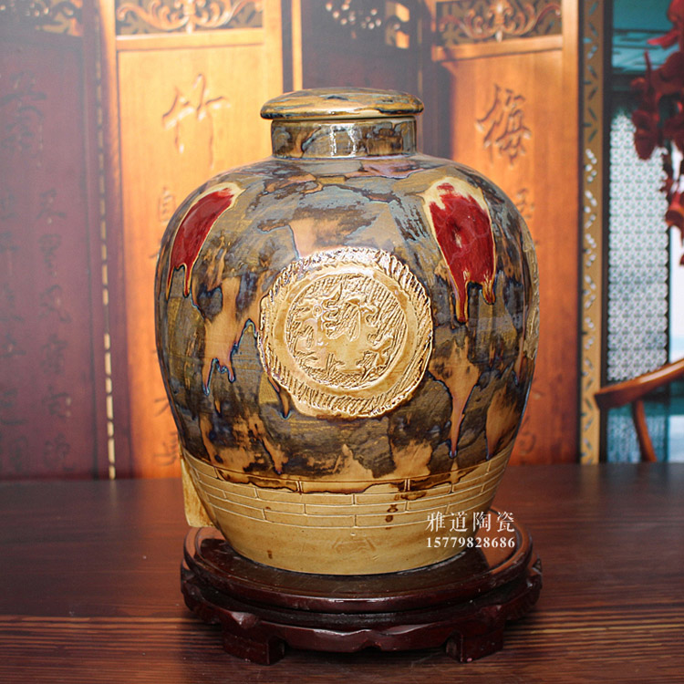 10-50斤窑变陶瓷酒坛子