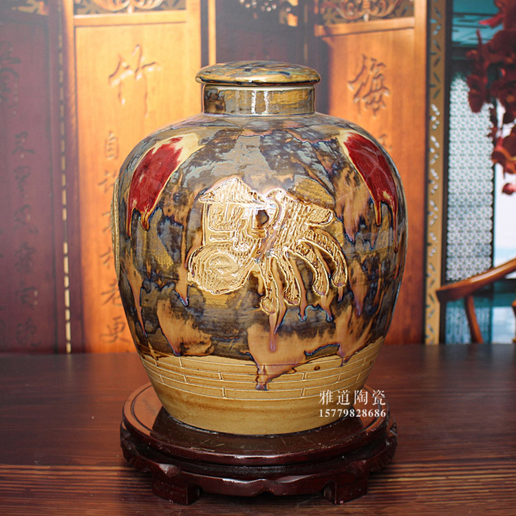 10-50斤窑变陶瓷酒坛子