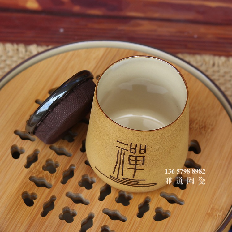 景德镇陶瓷带茶盘便携旅行茶具套装-茶叶罐