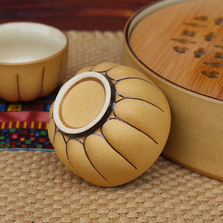 景德镇陶瓷带茶盘便携旅行茶具套装-茶杯