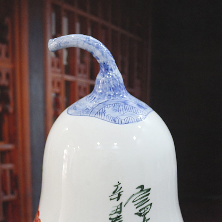 景德镇陶瓷葫芦花瓶（富贵吉祥）