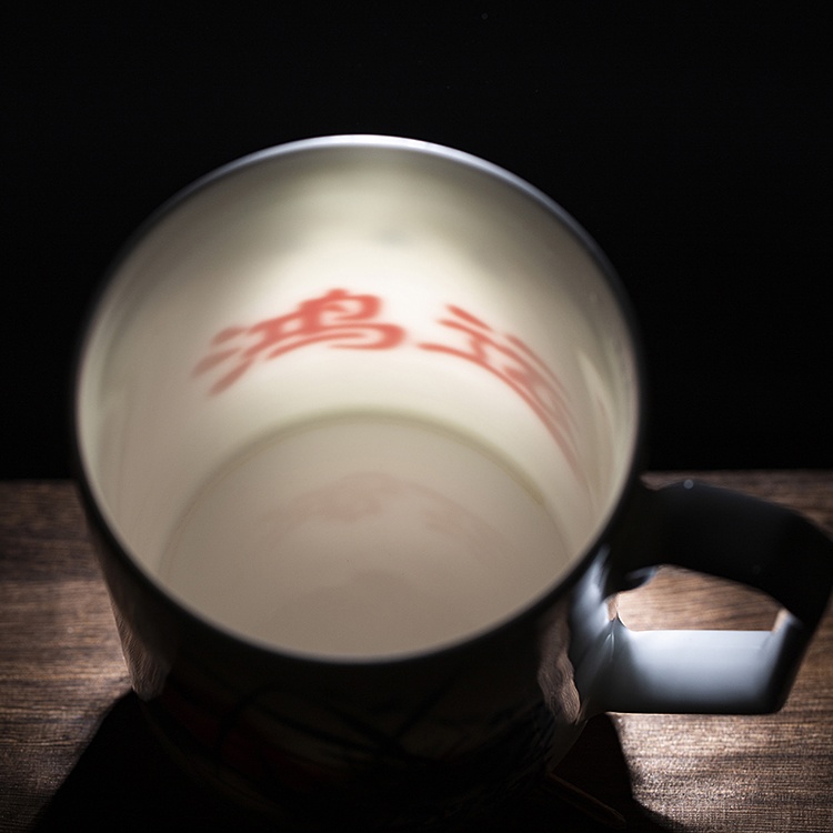 景德镇陶瓷简约双层办公室茶杯(图5)