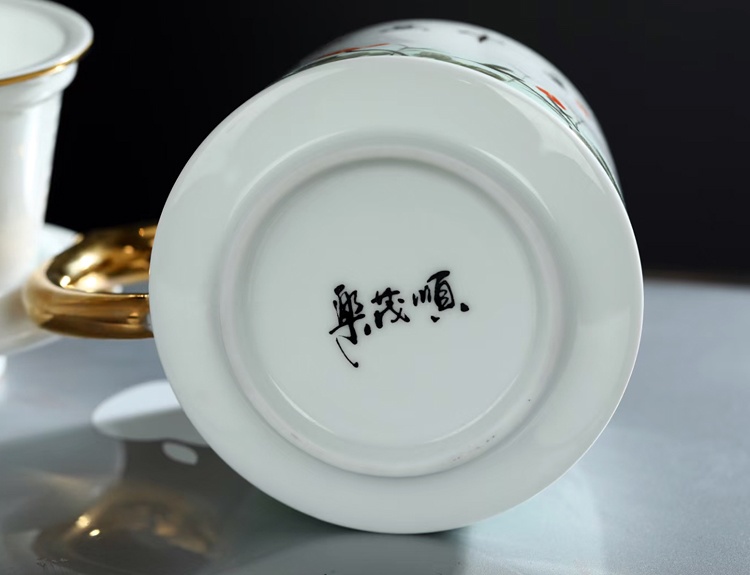 景德镇陶瓷高档礼品茶杯（乐在其中）(图12)