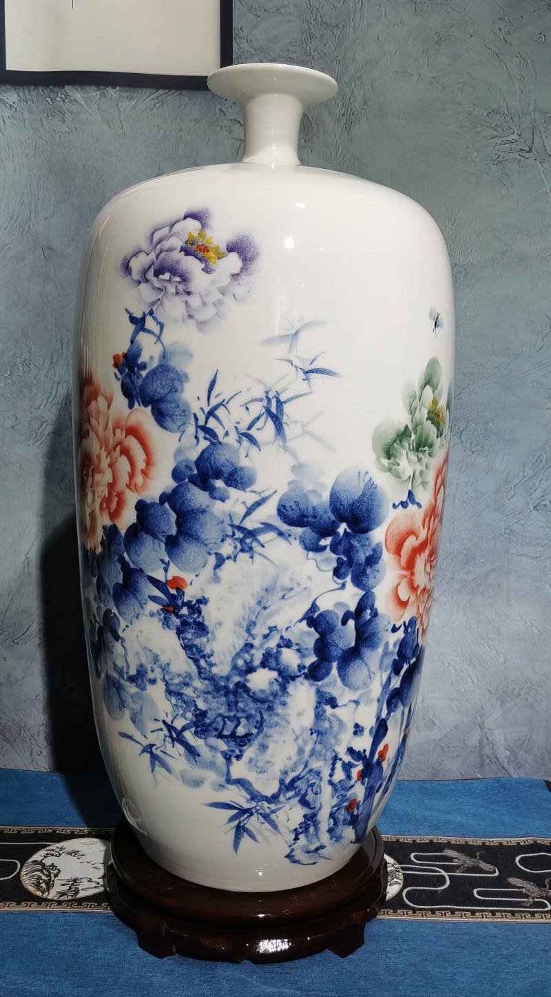 客厅摆设陶瓷花瓶（花开富贵）(图5)