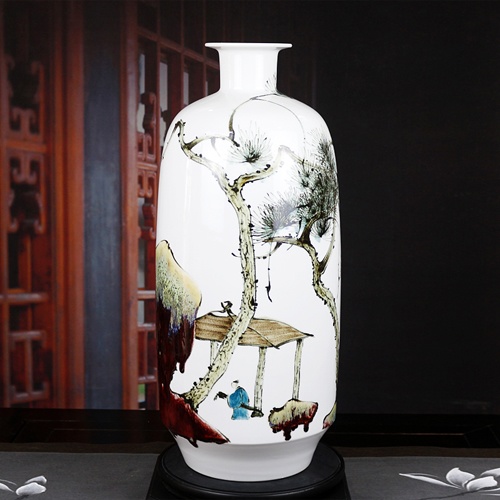 景德镇瓷器大师手绘花瓶摆件（十款手绘花瓶精选）(图6)